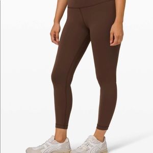 Lululemon Wunder Train 25 Inch - Brown Earth